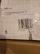 5 x 17 Inch Floor Maintenance Pads Whire