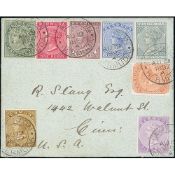 Bermuda 1897-1901 Covers From Hamilton To USA, The First Bearing The 1865 Issue 6d Dull Mauve, 18...