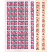 Bermuda 1d - 1/- Complete Unmounted Mint Sheets of Sixty, Comprising 1d Without Plate Number