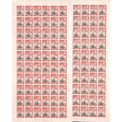 Bermuda Complete Sheets of Sixty Showing Spacing Between 
