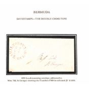 Bermuda 1855 (July 11) Mourning Envelope To 