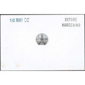 Bermuda Vignette Die Proof In Black On White Glazed Card, Stamped 