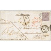Bermuda 1868 (Apr 10) Cover To London Endorsed 