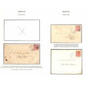 Bermuda 1884-88 Covers Posted Within Hamilton All Franked 1d Cancelled By Number 