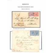 Bermuda 1873 -81 Covers To London Endorsed 
