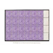 Bermuda 6d Bright Mauve, Unmounted Mint Block of 24, Margin At Right With 
