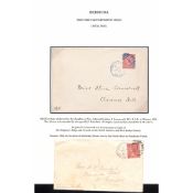 Bermuda 1880-83 Covers Franked 1d Cancelled By Hamilton 