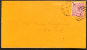 Bermuda Warwick West. 1879 (Aug 4) Cover Franked 1d Tied By Hamilton 