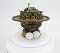 Vintage Oil Lamp with Hand Painted Windmill Font
