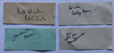 Peter Cook & Dudley Moore Original Signatures