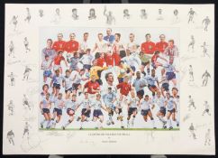 England Legends Original Signed Print