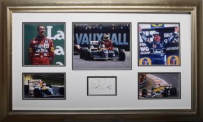 Nigel Mansell Original Signature Presentations