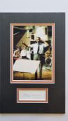 George Martin Mounted Presentation With Original Signature