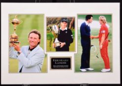 Bernhard Langer Original Signed Presentation