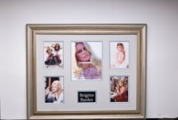 Brigitte Bardot Framed Original Signature Presentation