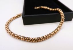 Rose Gold on Sterling Silver Bracelet New with Gift Pouch