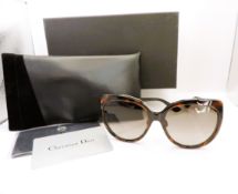 Christian Dior DIORIFIC Havanah Gold Sunglasses 3BZHA New with Box & Case