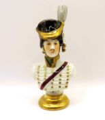 Rudolf Kammer Volkstedt Porcelain Bust of Napoleonic Marshal Eugène de Beauharnais