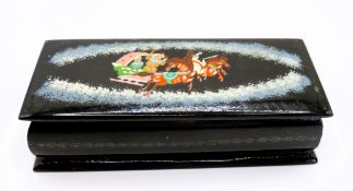 Vintage Russian Hand Painted Lacquer Box