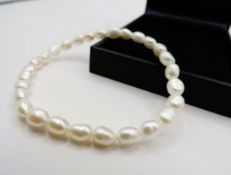 7mm Baroque Cultured Pearl Expandable Bracelet New with Gift Pouch