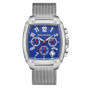 Mann Egerton Hand Assembled Impact Steel Blue Watch - Free Delivery & 5 Year Warranty