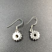 Excellent Natural Citrine With 925 Silver Earrings