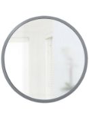 Umbra Hub Round Wall Mirror Grey 94cm RRP £175 4/8 C700 Collection Only