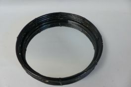 Rico Round Rattan Frame Mirrors Set of 3 Charcoal 19/5 M20