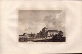Boxgrove Priory Sussex F. Grose Antique 1785 Copper Engraving.