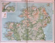 Antique Map Ireland Northern Section Dublin Galway Mayo Ulster Belfast.