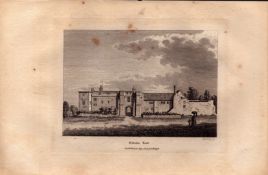 Halnaker House Sussex F. Grose Antique 1783 Copper Engraving.