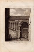Strangers Hall Canterbury Kent Grose Antique 1783 Copper Engraving.