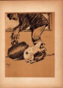 Cecil Aldin Antique Lovable Scamp of A Terrier Illustration A Dog Day -4