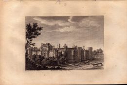 Herstmonceux Castle 1 Sussex F. Grose Antique 1785 Copper Engraving.