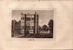 Nether Hall Roydon Essex F. Grose Antique 1784 Copper Engraving.