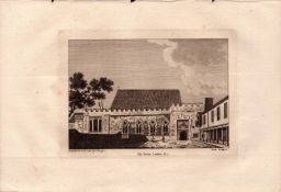 Ely House Bishops Quarters London F. Grose 1784 Antique Copper Engraving