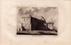 Alnemouth Church Northumberland F. Grose Antique Copper Engraving.