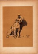 Cecil Aldin Antique Lovable Scamp of A Terrier Illustration A Dog Day -3