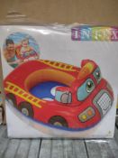 Intex Fire Engine Kids Childrens Swimming Inflatable. RRP £12 - Grade A