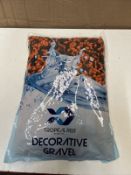 5 x Tropical Reef Decorative Gravel - 6-8mm - Orange/Black - 5KG. RRP £50 - Grade A