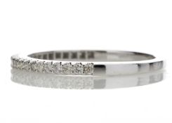 9ct White Gold Diamond Half Eternity Ring 0.25 Carats