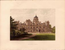 Westonbirt House Gloucestershire Gilt-Edge Coloured Antique Book Plate.
