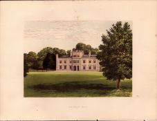 Wolseley Hall Rugeley Staffs Gilt-Edge Coloured Antique Book Plate.