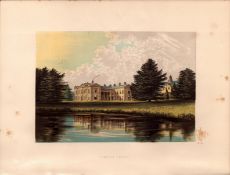 Compton Verney Warwickshire Gilt-Edge Coloured Antique Book Plate.