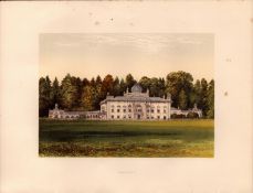 Sezincot House Gloucestershire Gilt-Edge Coloured Antique Book Plate.