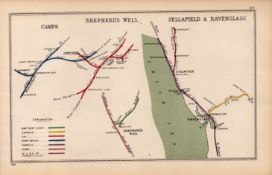 Egremont Sellafield Ravenglass Cumbria Antique Railway Diagram-105.
