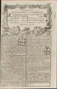 Britannia Depicta E Bowen c1730 Map Kings Lynn to Harwich Thetford Ipswich.