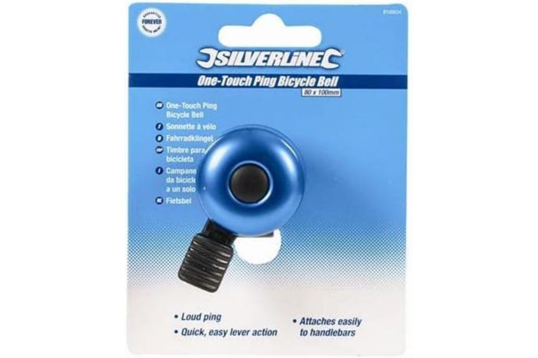 30 x Silverline 858804 One-Touch Ping Bike Bell 80dB