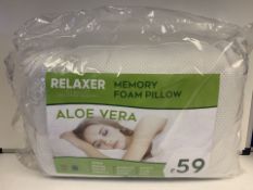 Relaxer Aloe Vera Memory Foam Pillow RRP £59.00
