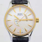 Mido / Belluna Mother of Pearl Day - Date Automatic - Lady's Gold/Steel Wristwatch